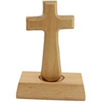 BESPORTBLE Cruz de Madera Decoraciones de Mesa Rústico Cruz Ornamento Católico Religioso Coleccionable Decoración del…